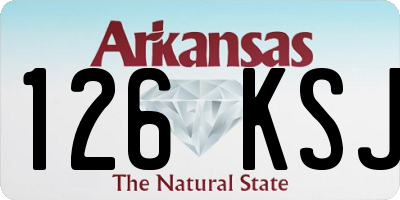 AR license plate 126KSJ