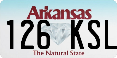 AR license plate 126KSL