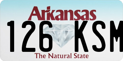 AR license plate 126KSM