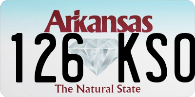 AR license plate 126KSO