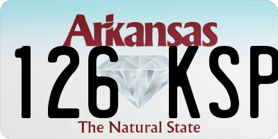 AR license plate 126KSP