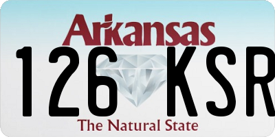 AR license plate 126KSR