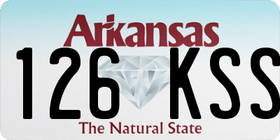 AR license plate 126KSS