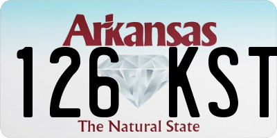 AR license plate 126KST
