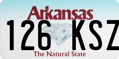 AR license plate 126KSZ