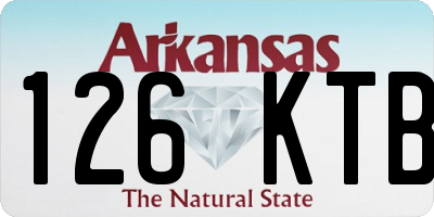 AR license plate 126KTB