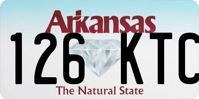 AR license plate 126KTC