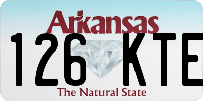 AR license plate 126KTE