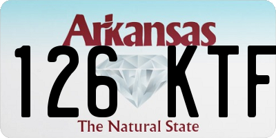 AR license plate 126KTF