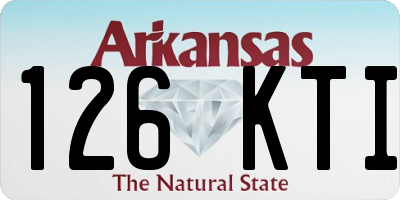 AR license plate 126KTI