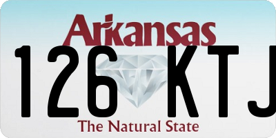 AR license plate 126KTJ