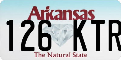 AR license plate 126KTR