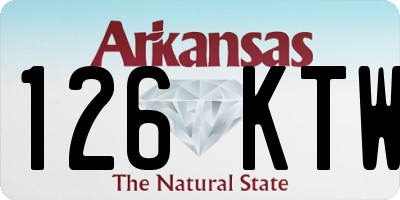 AR license plate 126KTW