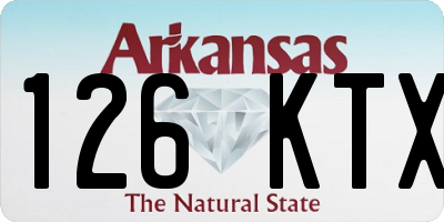 AR license plate 126KTX