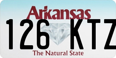 AR license plate 126KTZ