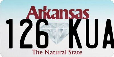 AR license plate 126KUA