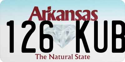 AR license plate 126KUB