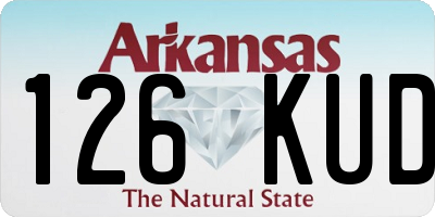 AR license plate 126KUD