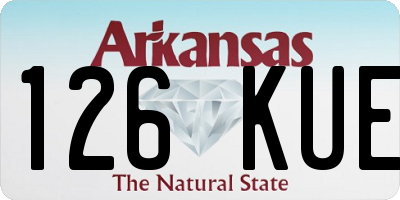 AR license plate 126KUE
