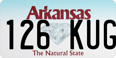 AR license plate 126KUG