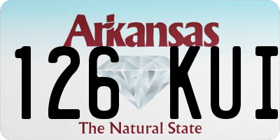 AR license plate 126KUI