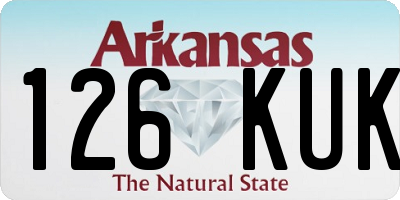 AR license plate 126KUK