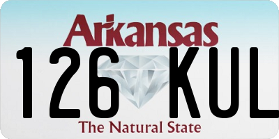 AR license plate 126KUL