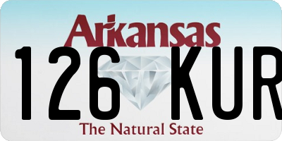 AR license plate 126KUR
