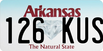 AR license plate 126KUS