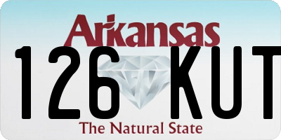 AR license plate 126KUT