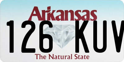 AR license plate 126KUV