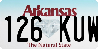 AR license plate 126KUW