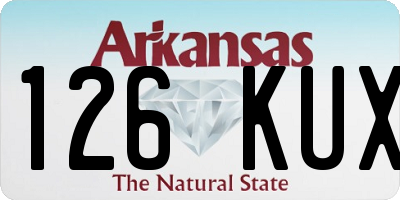 AR license plate 126KUX