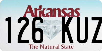 AR license plate 126KUZ