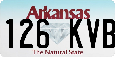 AR license plate 126KVB