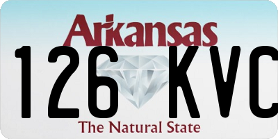 AR license plate 126KVC