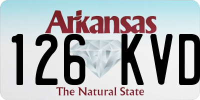 AR license plate 126KVD