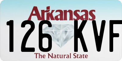 AR license plate 126KVF