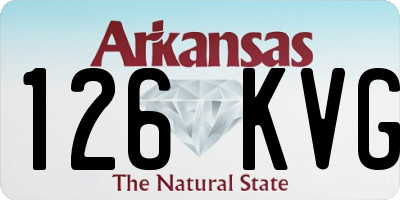 AR license plate 126KVG