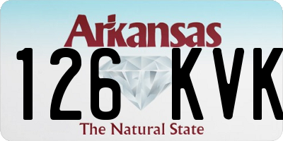 AR license plate 126KVK