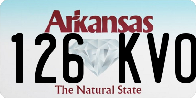AR license plate 126KVO