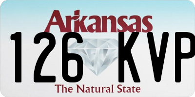 AR license plate 126KVP