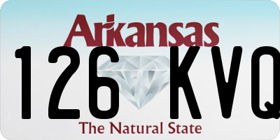 AR license plate 126KVQ