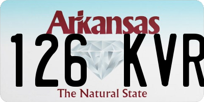 AR license plate 126KVR