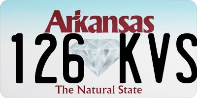 AR license plate 126KVS