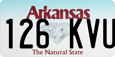 AR license plate 126KVU