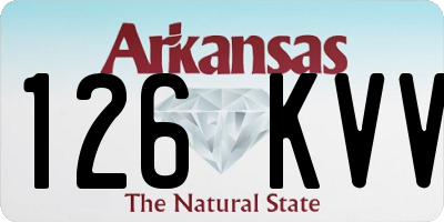 AR license plate 126KVV