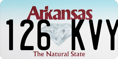 AR license plate 126KVY