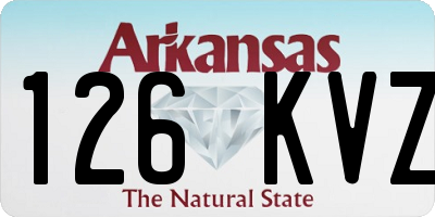 AR license plate 126KVZ