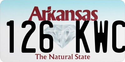 AR license plate 126KWC